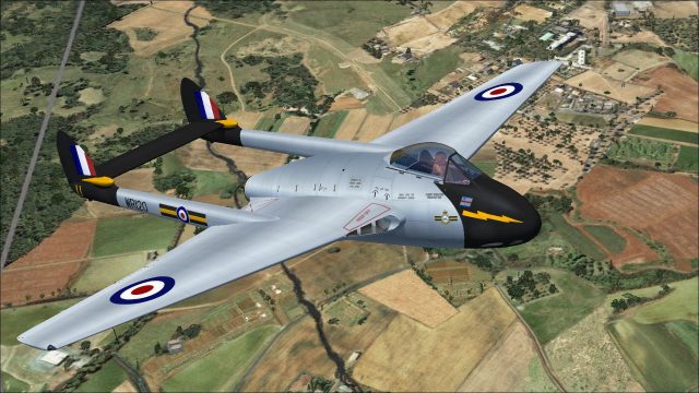 Screenshot 1 — RAF DeHavilland Vampire FB9 WR120