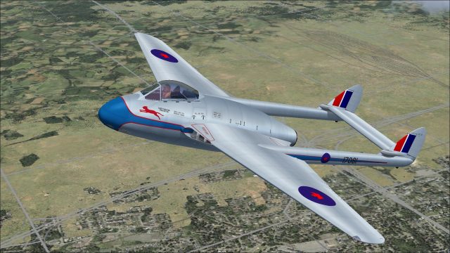 Screenshot 1 — RCAF DeHavilland Vampire F3 Blue Devils