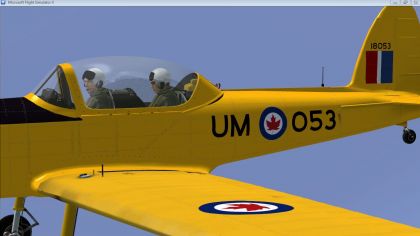 Three Yellow RCAF Chipmunks for FSX