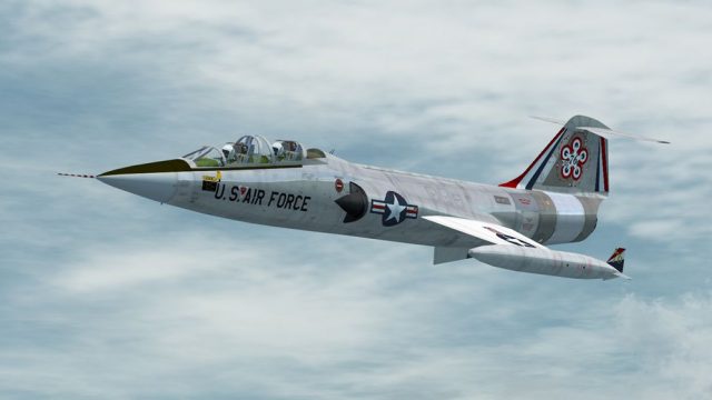 Screenshot 1 — USAF Lockheed TF-104G Starfighter 1970's