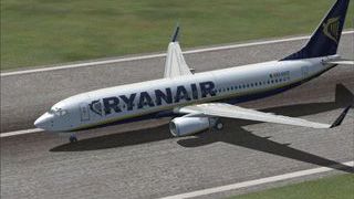 Screenshot 1 — Ryanair Boeing 737-800, registration EI-DCF