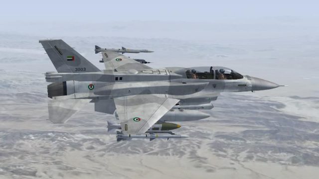 Screenshot 1 — UAE F-16F Weathered