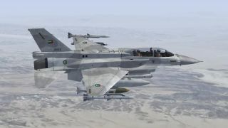Screenshot 1 — UAE F-16F Weathered