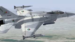 Screenshot 1 — UAE F-16E Weathered