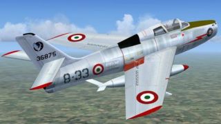 Screenshot 17 — Alphasim F-84F With Updated Panels