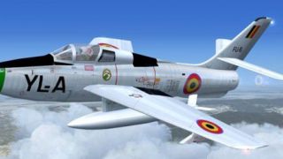 Screenshot 19 — Alphasim F-84F With Updated Panels