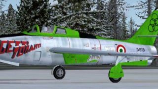 Screenshot 14 — Alphasim F-84F With Updated Panels