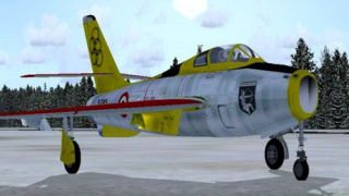 Screenshot 16 — Alphasim F-84F With Updated Panels