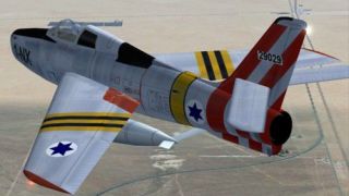 Screenshot 15 — Alphasim F-84F With Updated Panels