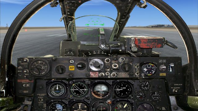 Screenshot 1 — Alphasim F-84F With Updated Panels