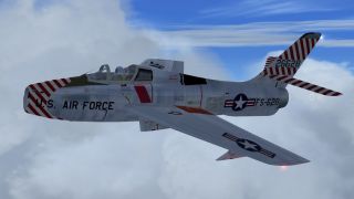 Screenshot 13 — Alphasim F-84F With Updated Panels