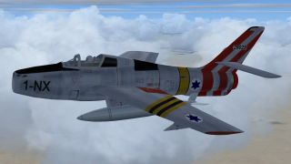 Screenshot 11 — Alphasim F-84F With Updated Panels