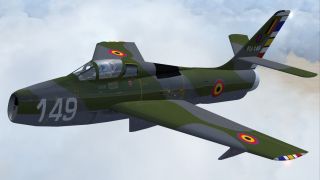 Screenshot 10 — Alphasim F-84F With Updated Panels