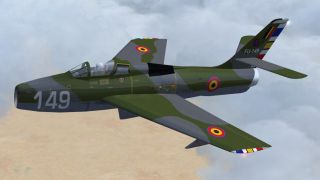 Screenshot 12 — Alphasim F-84F With Updated Panels