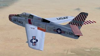 Screenshot 8 — Alphasim F-84F With Updated Panels