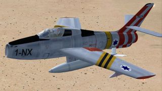 Screenshot 3 — Alphasim F-84F With Updated Panels