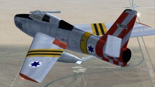Screenshot 7 — Alphasim F-84F With Updated Panels