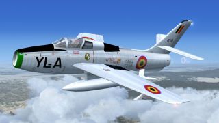 Screenshot 9 — Alphasim F-84F With Updated Panels
