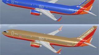 Screenshot 1 — Southwest Boeing 737-800 Gold/Blue