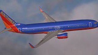Screenshot 2 — Southwest Boeing 737-800 Gold/Blue