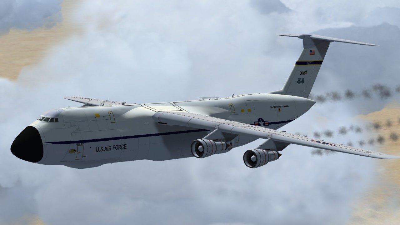 Lockheed C5 Galaxy With Updated Panels for FSX