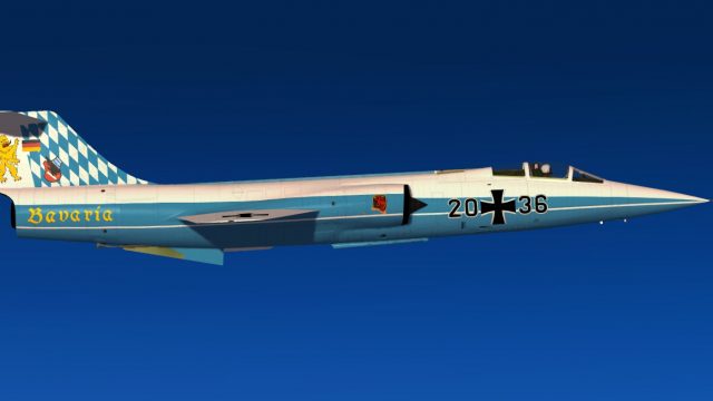 Screenshot 1 — Luftwaffe Lockheed F-104G 20+36 Bavaria