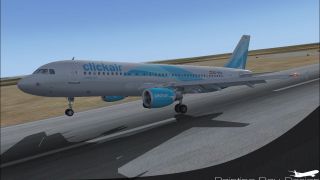 Screenshot 2 — Clickair Airbus A320-214, registration EC-KCU
