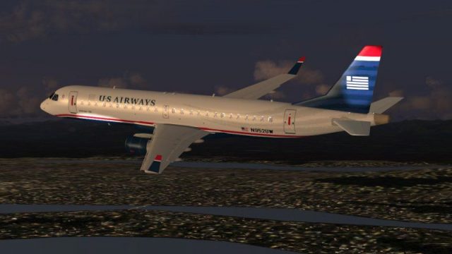 Screenshot 1 — US Airways Express Embraer 190-LR