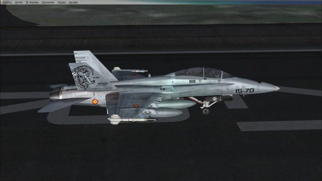 Screenshot 1 — Spanish Air Force EF-18B 15-70 75000 Hour