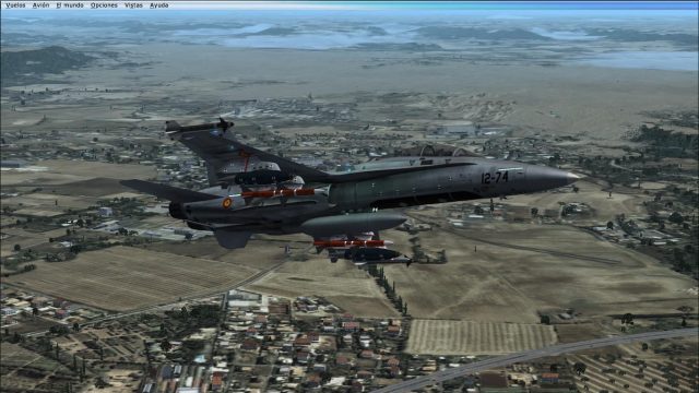 Screenshot 1 — Spanish Air Force EF-18B 12-74 CLAEX