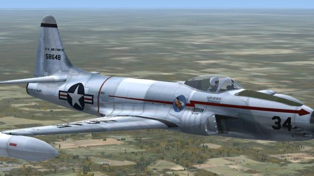 Screenshot 1 — USAF F-80 Shooting Star 45-8648