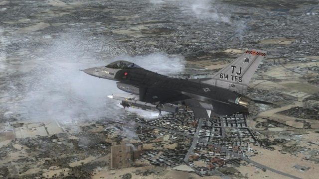 Screenshot 1 — USAF F-16 614FS 87-0221