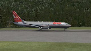 Screenshot 1 — Lauda Boeing 737-800, registration OE-LNG