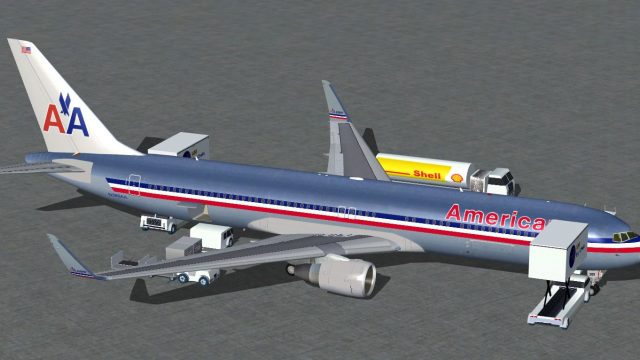 Screenshot 1 — American Airlines Boeing 767-300 ER