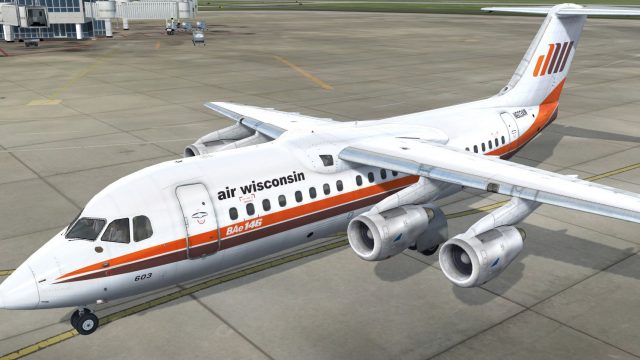 Screenshot 1 — Air Wisconsin BAe 146-200