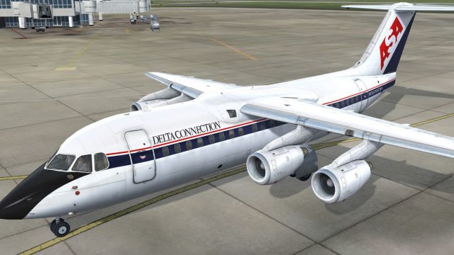 Screenshot 1 — Delta Connection (ASA) BAe 146-200