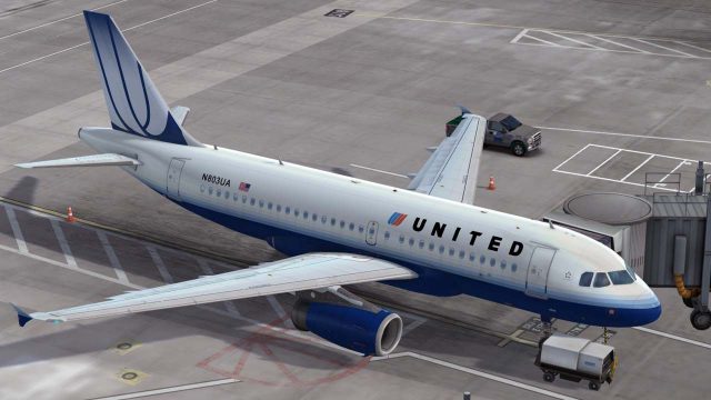 Screenshot 1 — United Airlines Airbus A319 N803UA