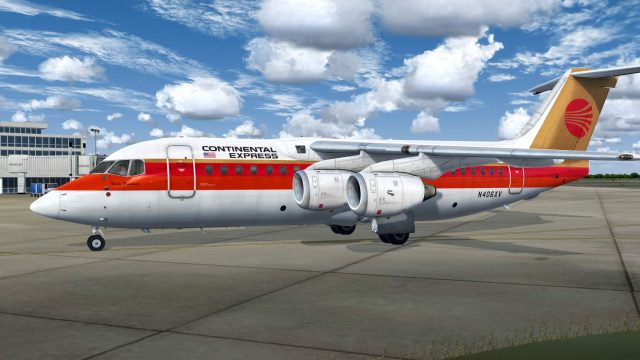 Screenshot 1 — Continental Express BAe 146-200
