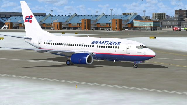 Screenshot 1 — Braathens Boeing 737-705 LN-TUD