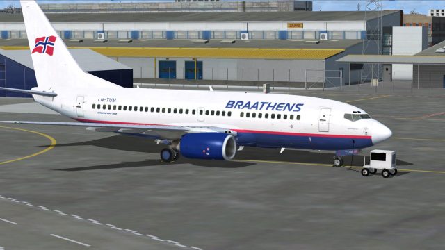 Screenshot 1 — Braathens Boeing 737-705 LN-TUM