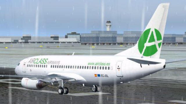 Screenshot 1 — AirClass Airways Boeing 737-33A