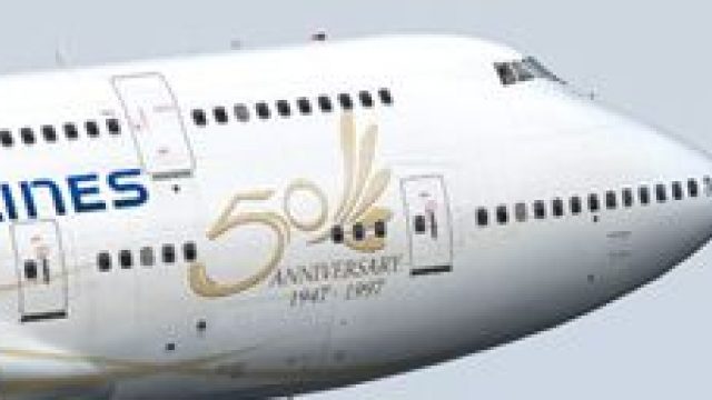 Screenshot 1 — Singapore Airlines Boeing 747-400 PW 