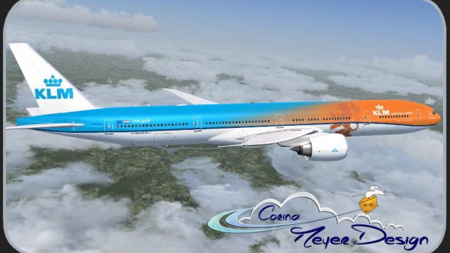 Screenshot 1 — KLM "Orange Koningtag Special" 777-300ER