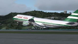 Screenshot 3 — Cathay Pacific Boeing 747-400 RR (old livery), registration VR-HOW