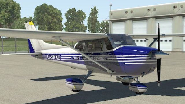 Screenshot 1 — Cessna 172SP (G-SWXE)