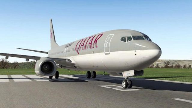 Screenshot 1 — Qatar Airways Boeing 737-800