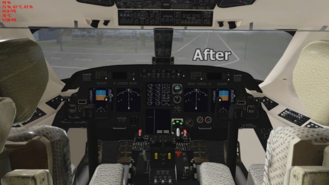 Screenshot 1 — Gulfstream G-IV SP Cockpit Upgrade