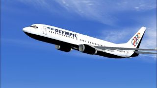 Screenshot 1 — Olympic Airlines Boeing 737-800 in Olympic aviation colors