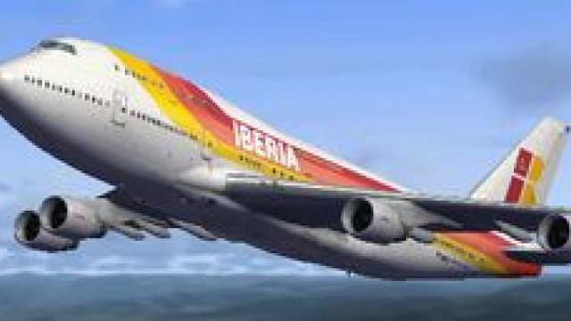 Screenshot 1 — Iberia Boeing 747-400, registration TF-AMA