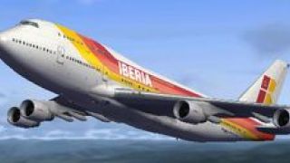 Screenshot 1 — Iberia Boeing 747-400, registration TF-AMA